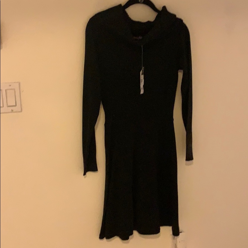 Black sweater dress
